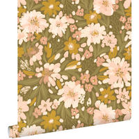 TAPETE Blumen 50 x 900 cm - Pink, Papier (50/900cm) - ESTAhome
