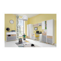 SCHLAFZIMMER Set 6-tlg. – FARO System – Grau / Weiß - Grau, Holzwerkstoff (80/190/50cm) - hi-markt