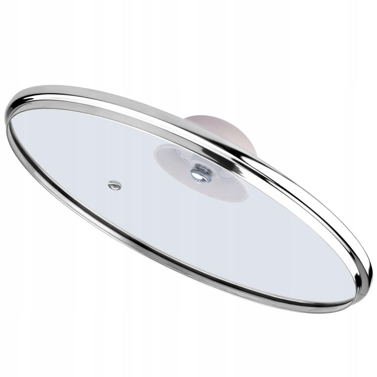 DECKEL mit Beige Silikongriff, 22 cm - Transparent, Glas (22cm) - KADAX