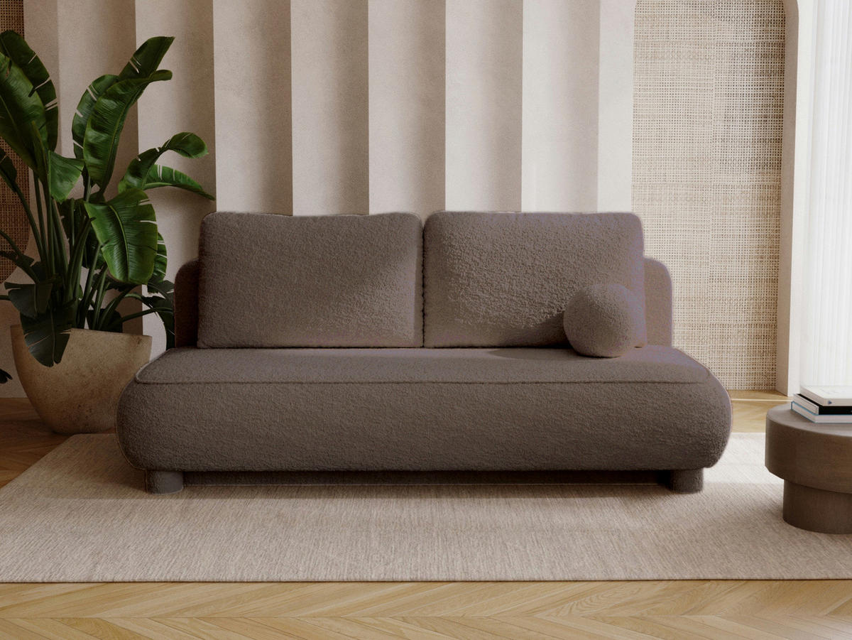 SOFA Braun BELLY - Braun, Holzwerkstoff (209/96/96cm) - Compleo24