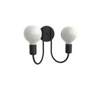 WANDLEUCHTE Classic X2 - Schwarz, Metall (25/30/17cm) - Lumicom