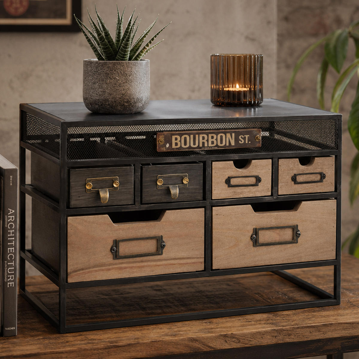 TISCHKOMMODE Braun - Braun, Holz (45/31/18cm) - MCW