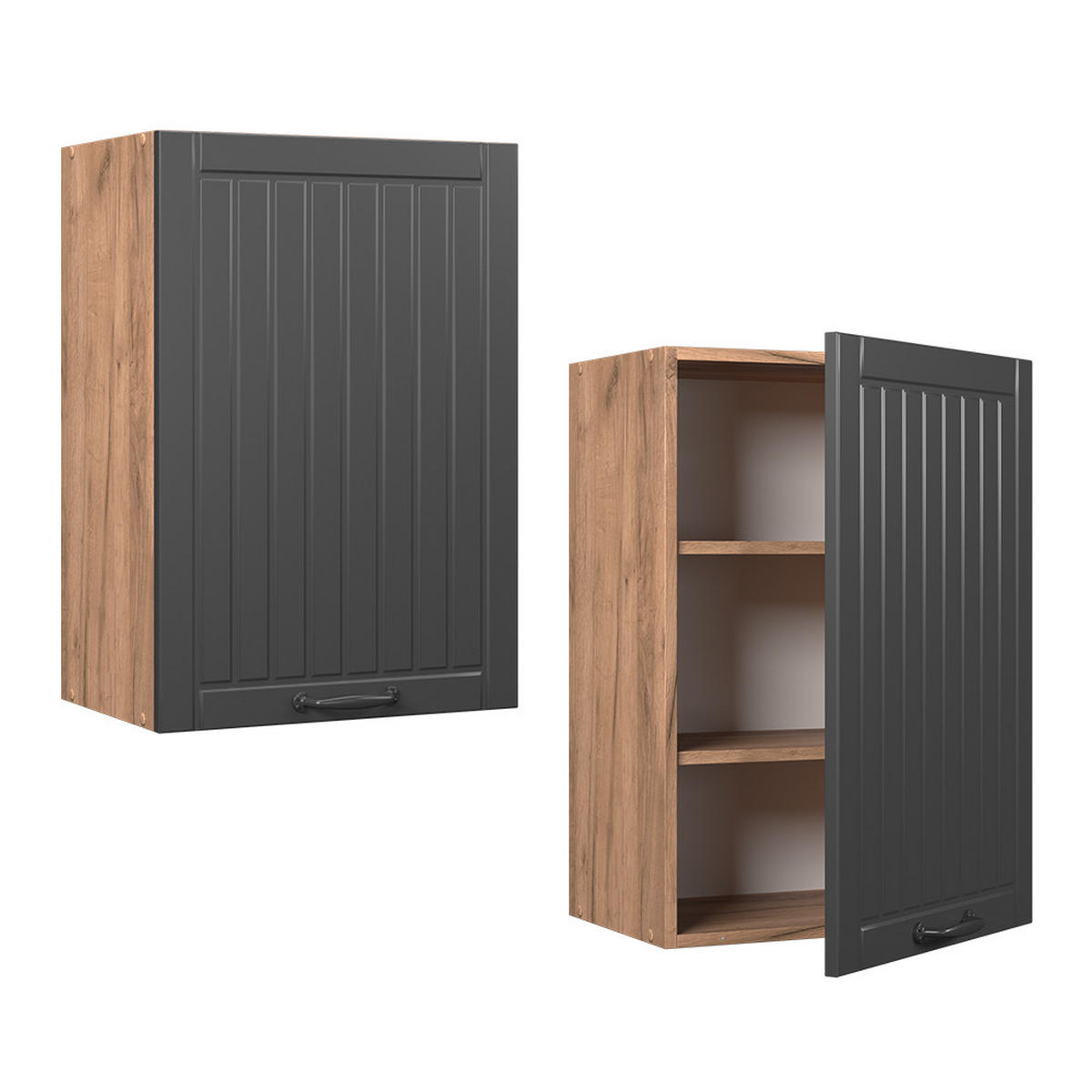 Honigeiche/Dunkelgrau, Holzwerkstoff (50/72/34.1cm) - Vicco