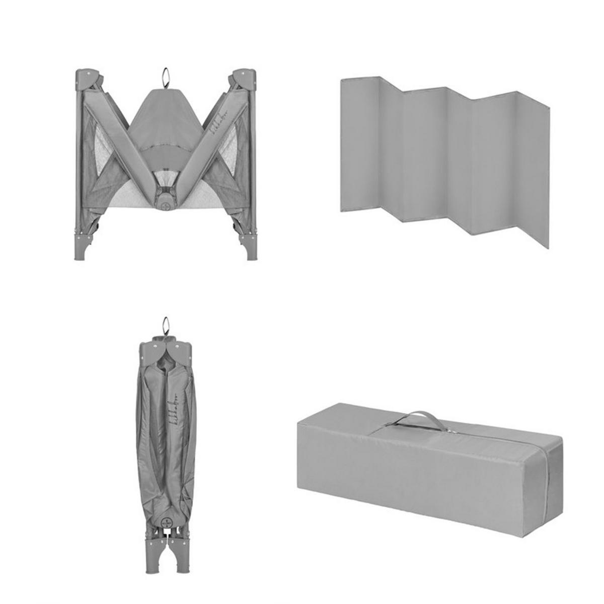 REISEBETT so gifted hellgrün weiche Matratzenauflage, Seiteneingang - Hellgrün, Metall (60/120cm) - Kikka boo