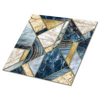 FLIESENAUFKLEBER 9 Stück 30x30 cm selbstklebend Geometrieabstraktion - Multicolor, Textil (30/1.6/30cm) - TULUP