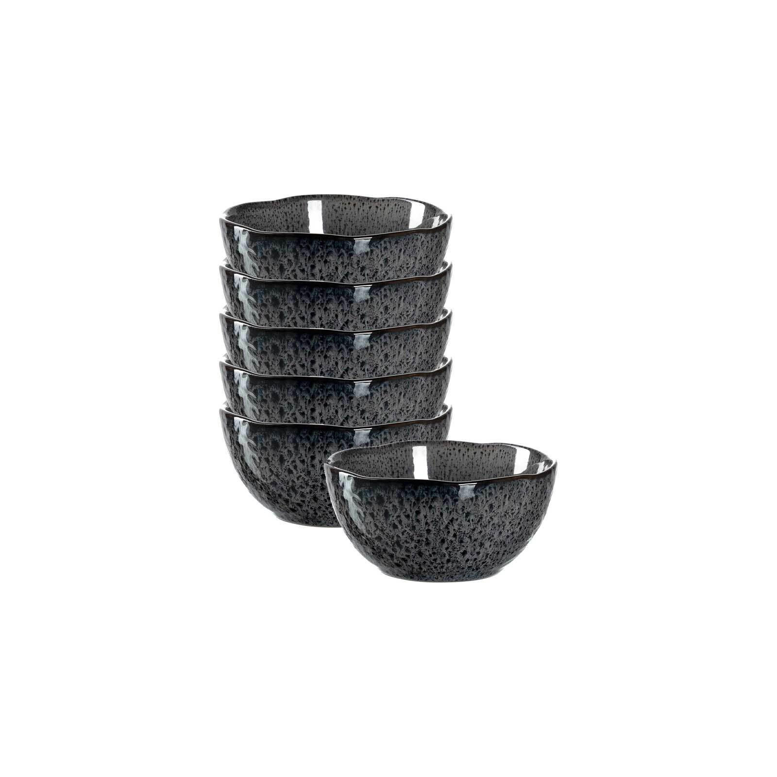 SCHALEN Matera anthrazit ø 12.0 cm 6er Set - Grau, Keramik (12cm) - Leonardo Living