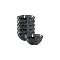 SCHALEN Matera anthrazit ø 12.0 cm 6er Set - Grau, Keramik (12cm) - Leonardo Living