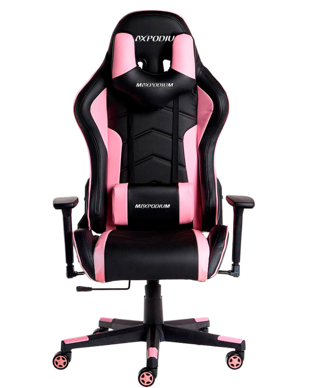 MaxPodium Gaming-Bürostuhl Pink, Schwarz 55x137x50 cm