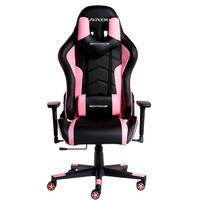 GAMING-BÜROSTUHL TACTICAL Schwarz Rosa - Pink/Schwarz, Kunststoff/Metall (55/137/50cm) - MaxPodium