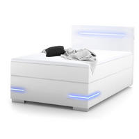 BOXBETT Lennox Weiß 120/200 cm - Weiß, Textil (120/200cm) - wonello