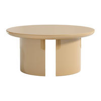 COUCHTISCH - 90 cm x 90 cm - holz - beige Derlali - Beige, Holz (90/90/40.5cm) - Vente-Unique