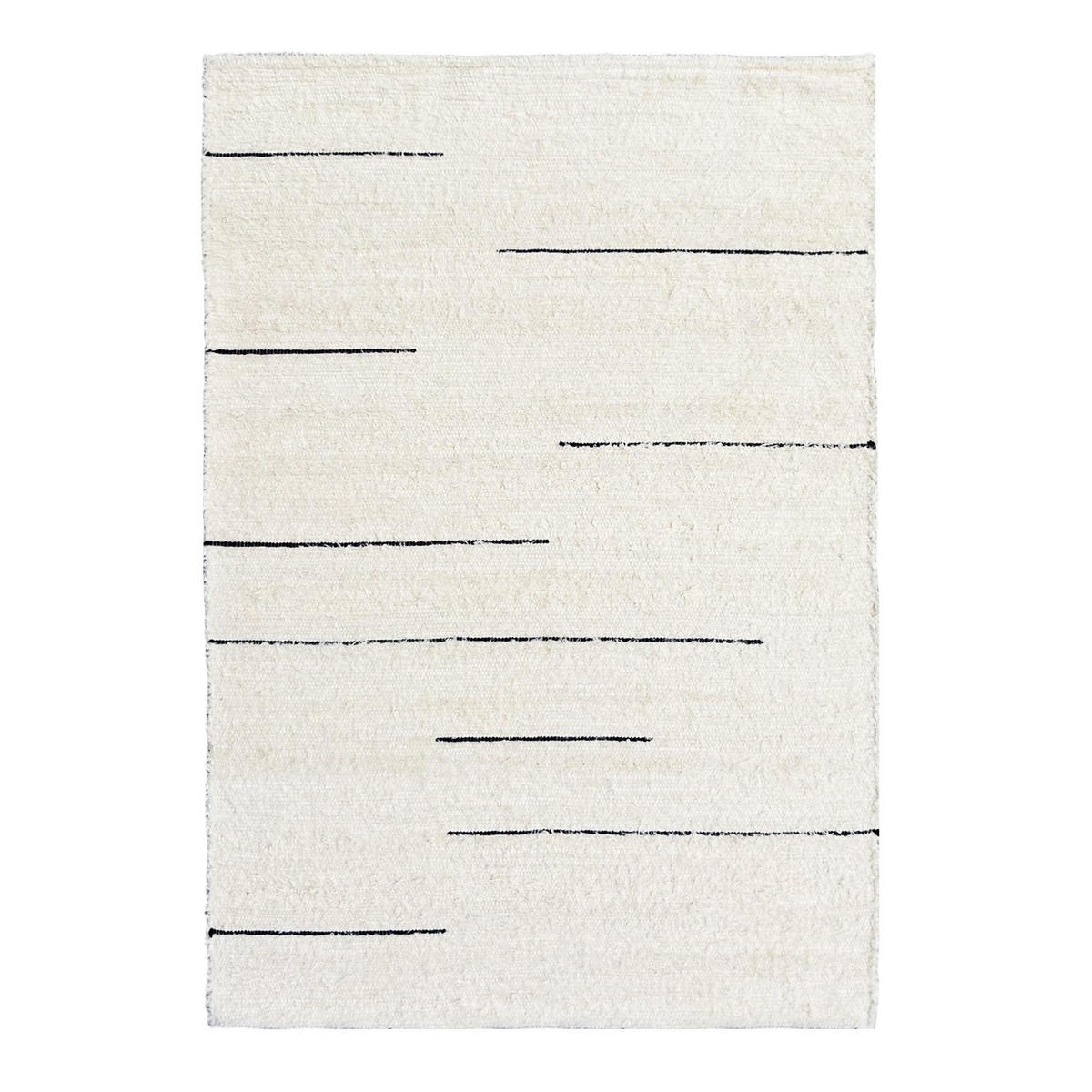 TEPPICH aus recycelter Baumwolle handgewebt beige - Beige, Naturmaterialien (120/170cm) - AFK Living