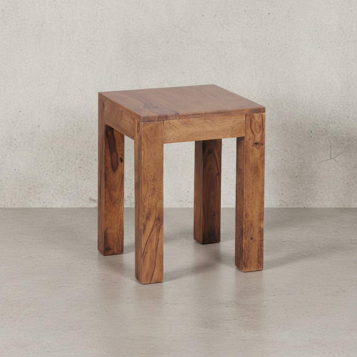 COUCHTISCH Massivholz Handgefertigt Edelholz Design, Braun 35x35x45 cm - Braun, Holz (35/35/45cm) - KADIMA DESIGN