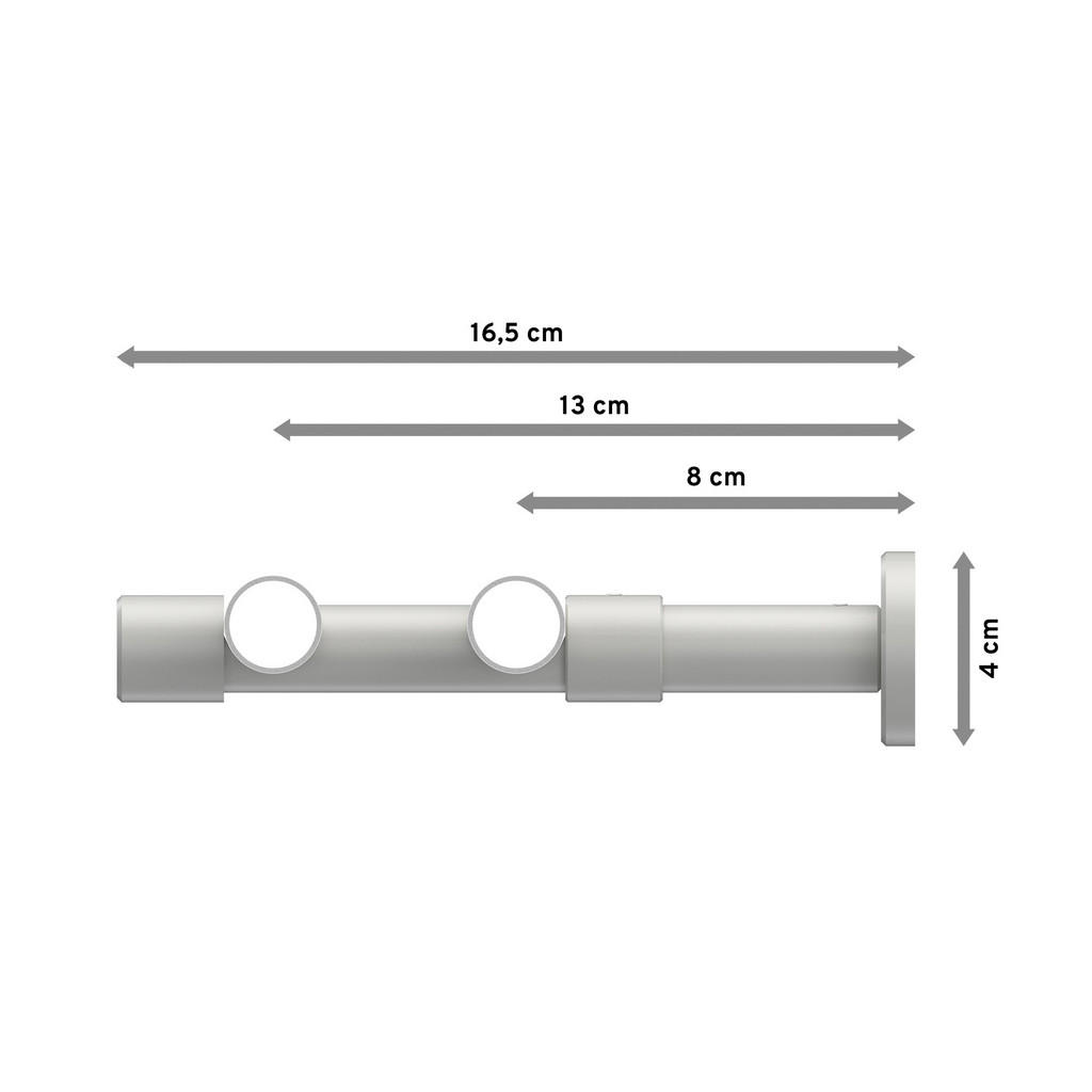Thumbnail - Interdeco Gardinenstange, Weiß, Chrom, Metall, 480 cm, Wohntextilien, Gardinen & Vorhänge, Gardinen-Stangen