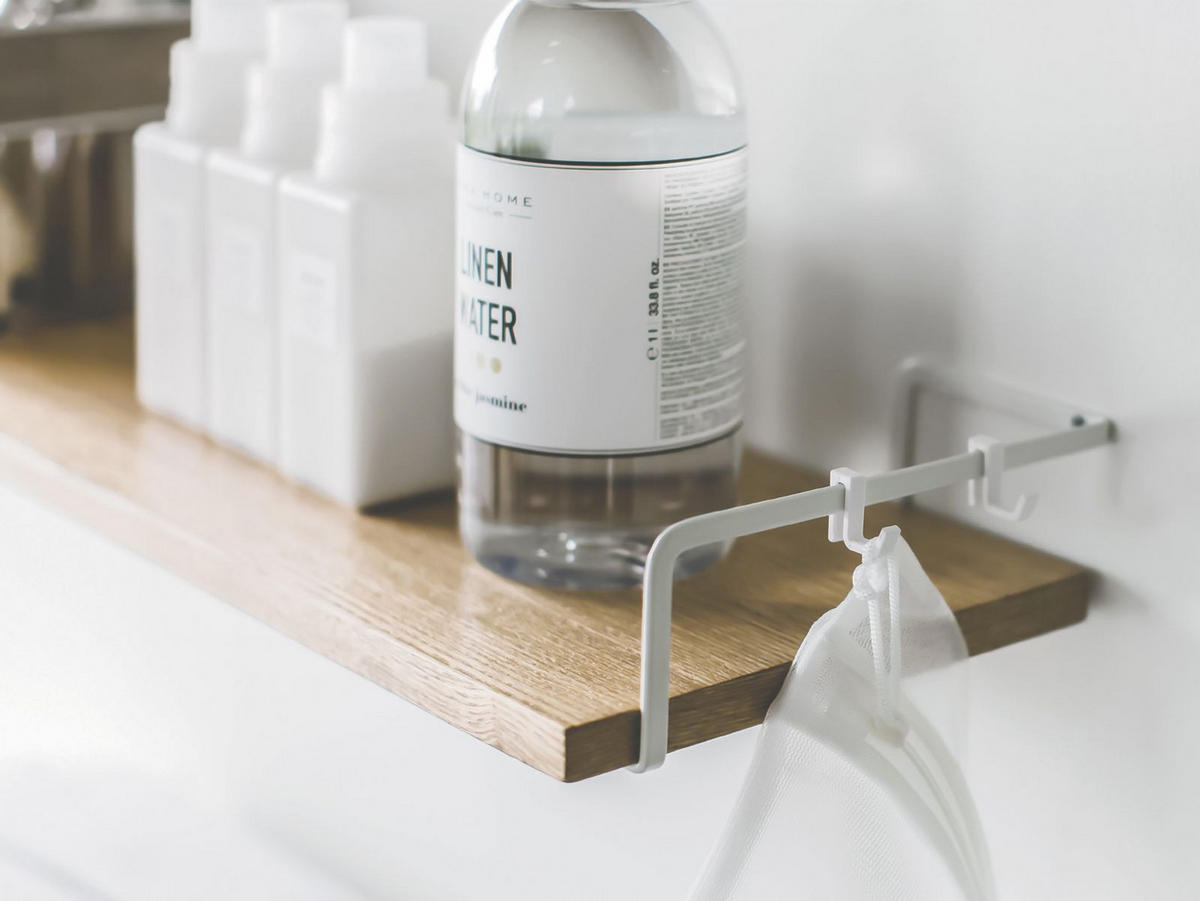 WANDREGAL Tower naturbraun 76/7/20 cm - Weiß, Holz (76/20/7cm) - Yamazaki