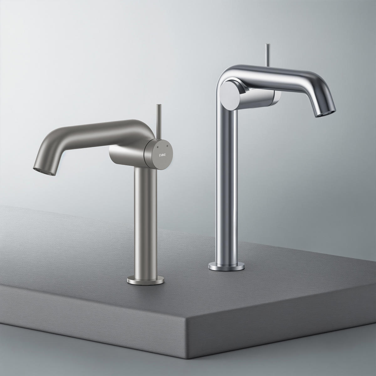 WASCHTISCHARMATUR Ventilkernzertifizierung Anthrazit Matt 15cm - Anthrazit, Metall (20/7.6/22.2cm) - EMKE