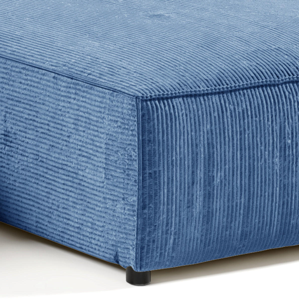 ECKSOFA Isaac 4 Sitzplätze Blau - Blau, Holzwerkstoff (294/185cm) - Petits-meubles