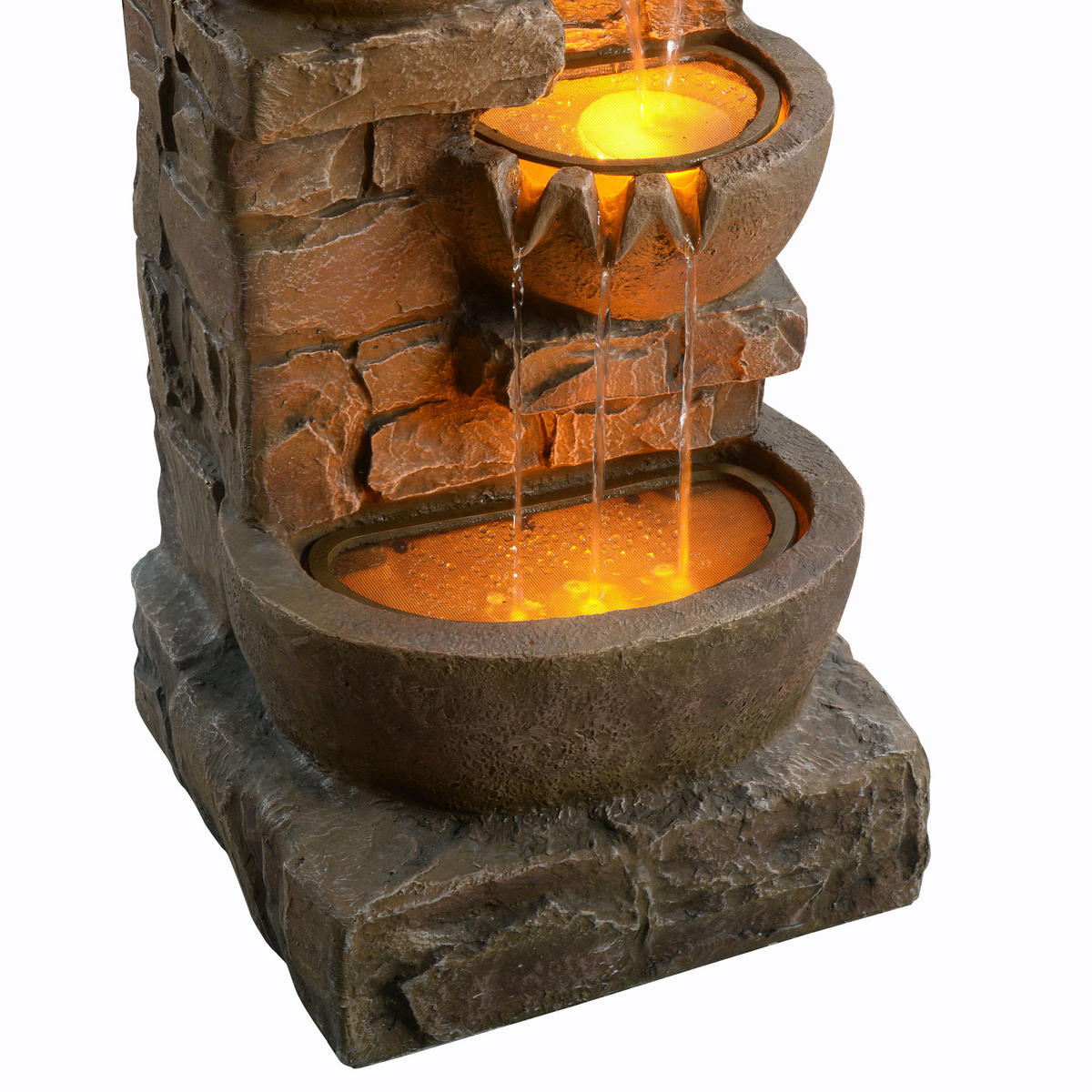GARTENBRUNNEN 84.5cm - Braun, Kunststoff (39.4/38.7/84.5cm) - Teamson Home