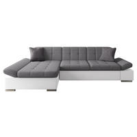 ECKSOFA Malwi, Seite: Links - Weiß, Holz/Textil (278/161cm) - MIRJAN24