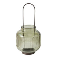 TEELICHTHALTER aus Glas Zenor 15/15/29 cm - Grün, Glas (15/29/15cm) - Boltze Home