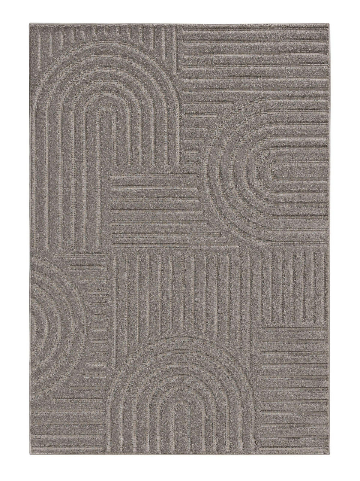 TEPPICH Leo Hellgrau 200x290 cm - Hellgrau, Kunststoff (200/290cm) - benuta