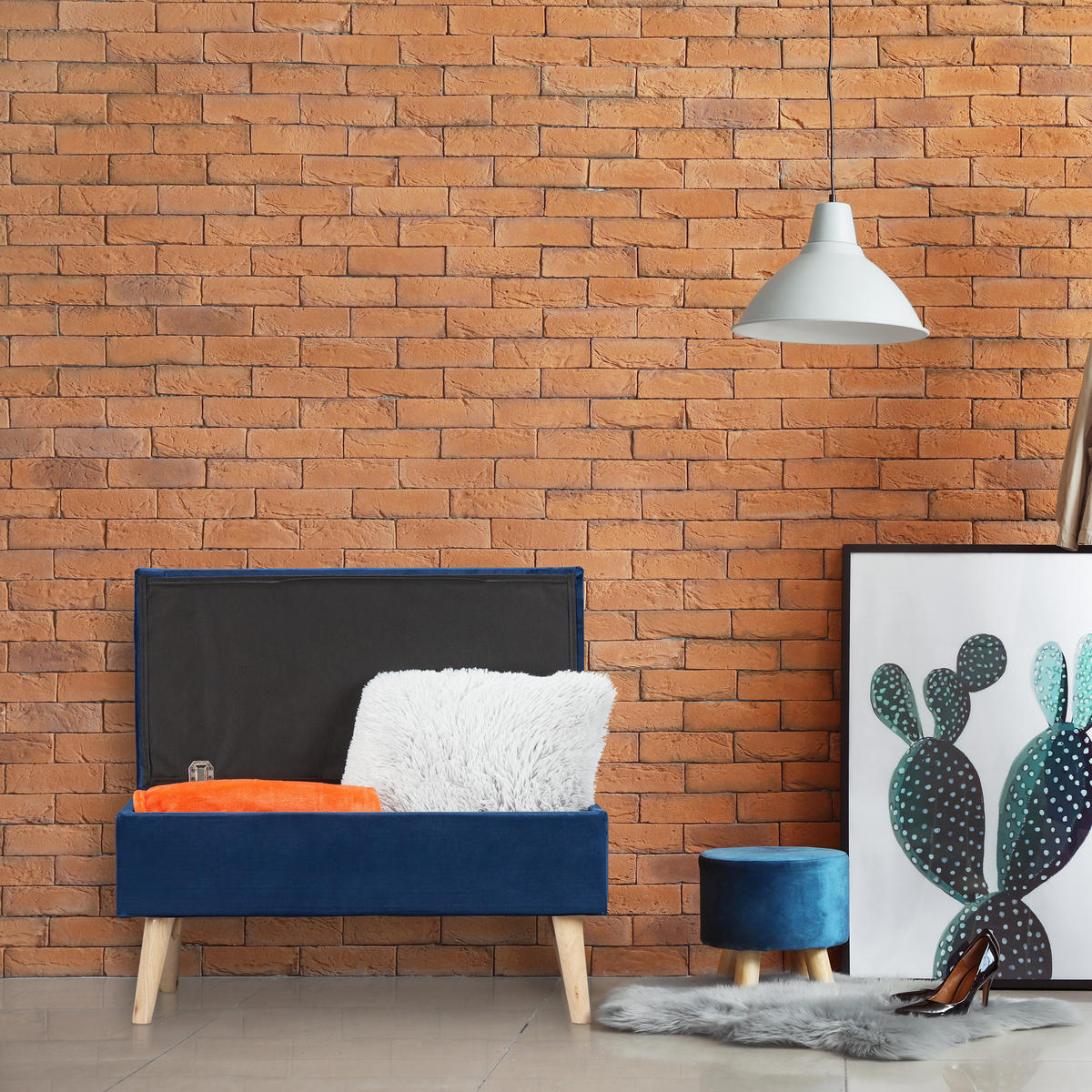 SITZBANK - Dunkelblau, Holz/Holzwerkstoff (80/41/40cm) - Relaxdays