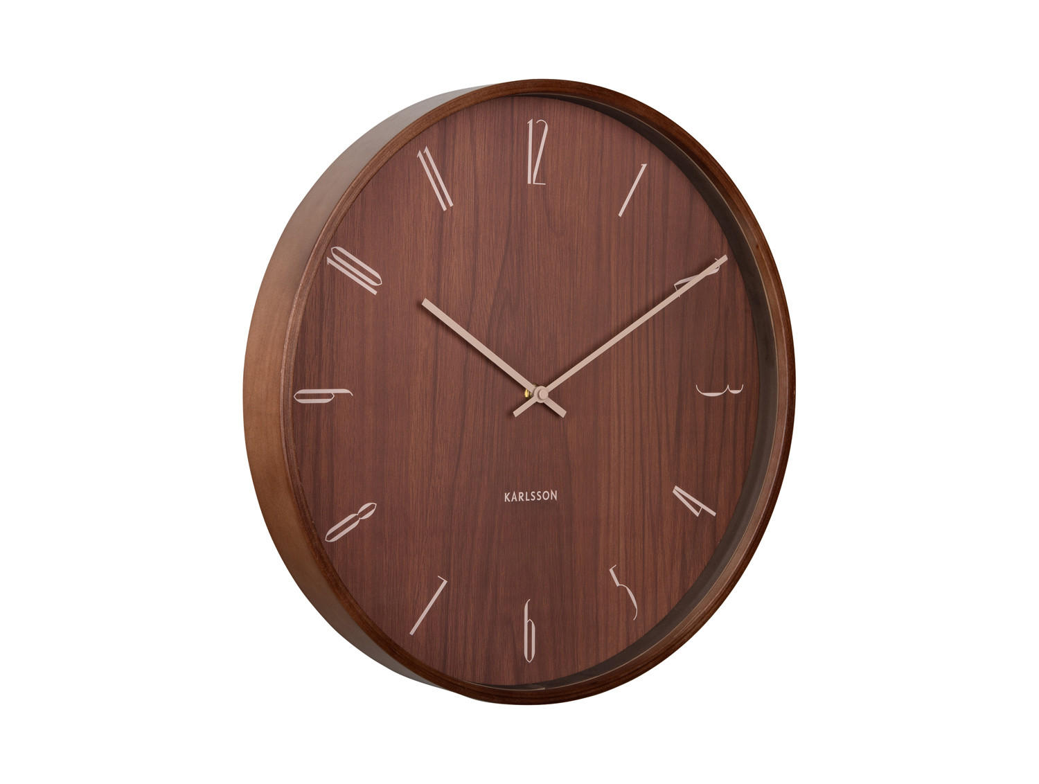 WANDUHR Suave Ø40 cm - Braun, Holz (40/40/5cm) - Karlsson
