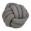 KNOTENKISSEN - Anthrazit, Kunststoff/Textil (25/25cm) - Relaxdays