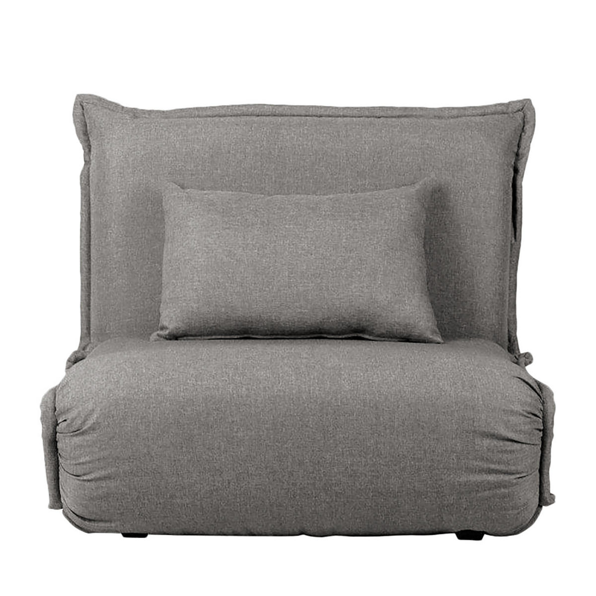 SCHLAFSESSEL - Grau, Textil/Metall (100/73/85cm) - home24
