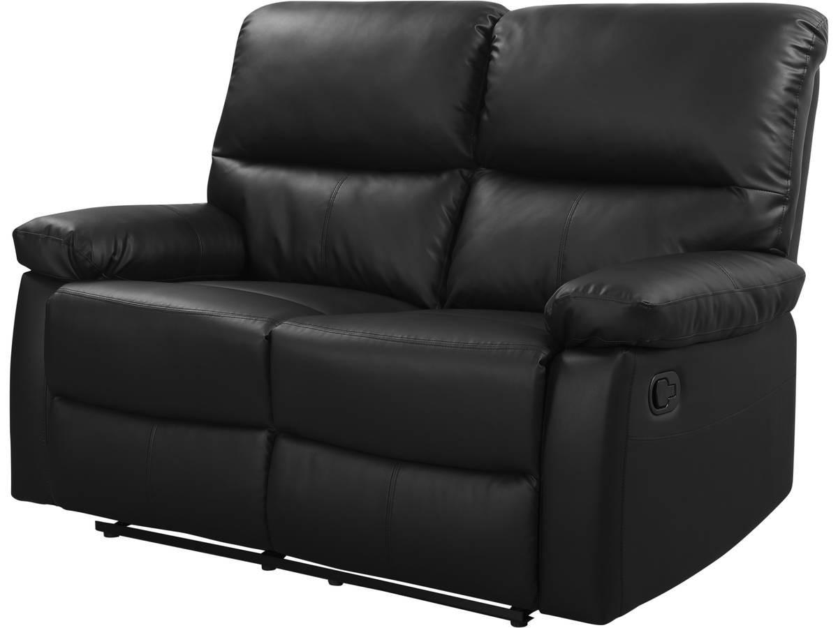 EINZELSOFA lincoln Schwarz - Schwarz, Textil (89/103/147cm) - Habitat Garten