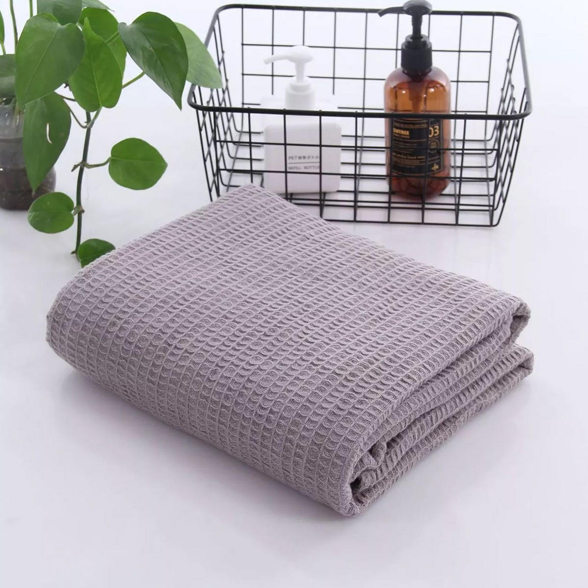 SOMMERDECKE aus Baumwolle 214 / 150 cm (Grau) - Grau, Textil (150/214cm)