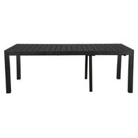 GARTENTISCH Schwarz - Schwarz, Holzwerkstoff (100/343/76cm) - ebuy24