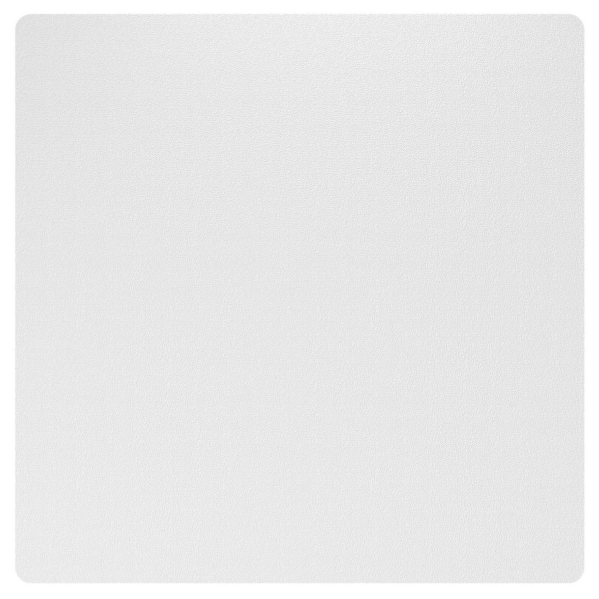 BODENSCHUTZMATTE 120 x 120 cm Bürostuhl Unterlage in Transparent für Hartböden - Transparent, Kunststoff (120/1/120cm) - HOMCOM