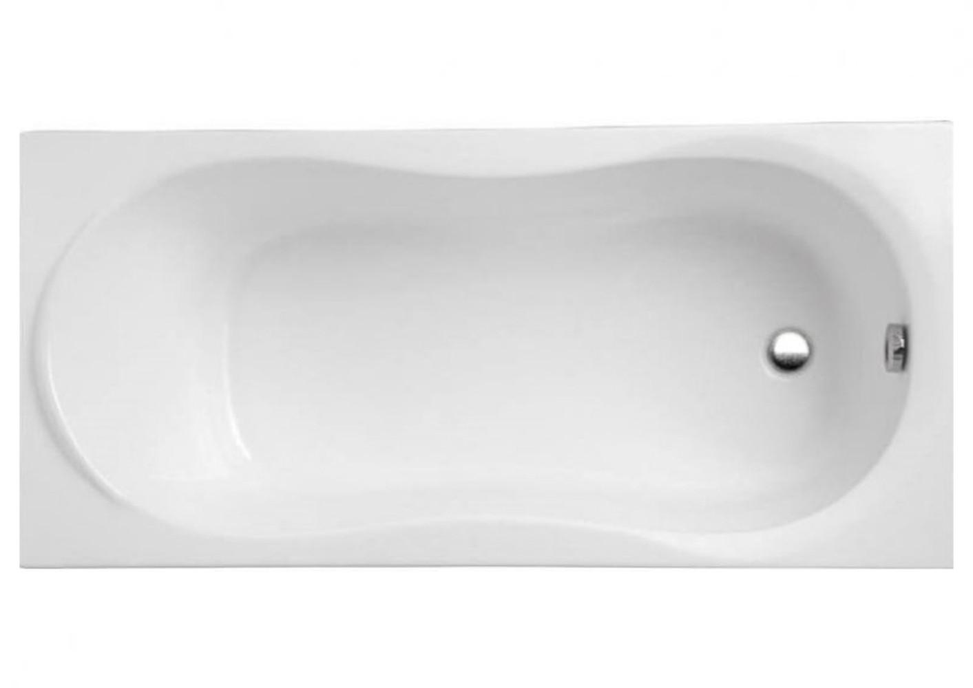 BADEWANNE Rechteck GRACJA 170/70 mit Träger Ablauf Füße - Weiß, Kunststoff (70/56/170cm) - bad land