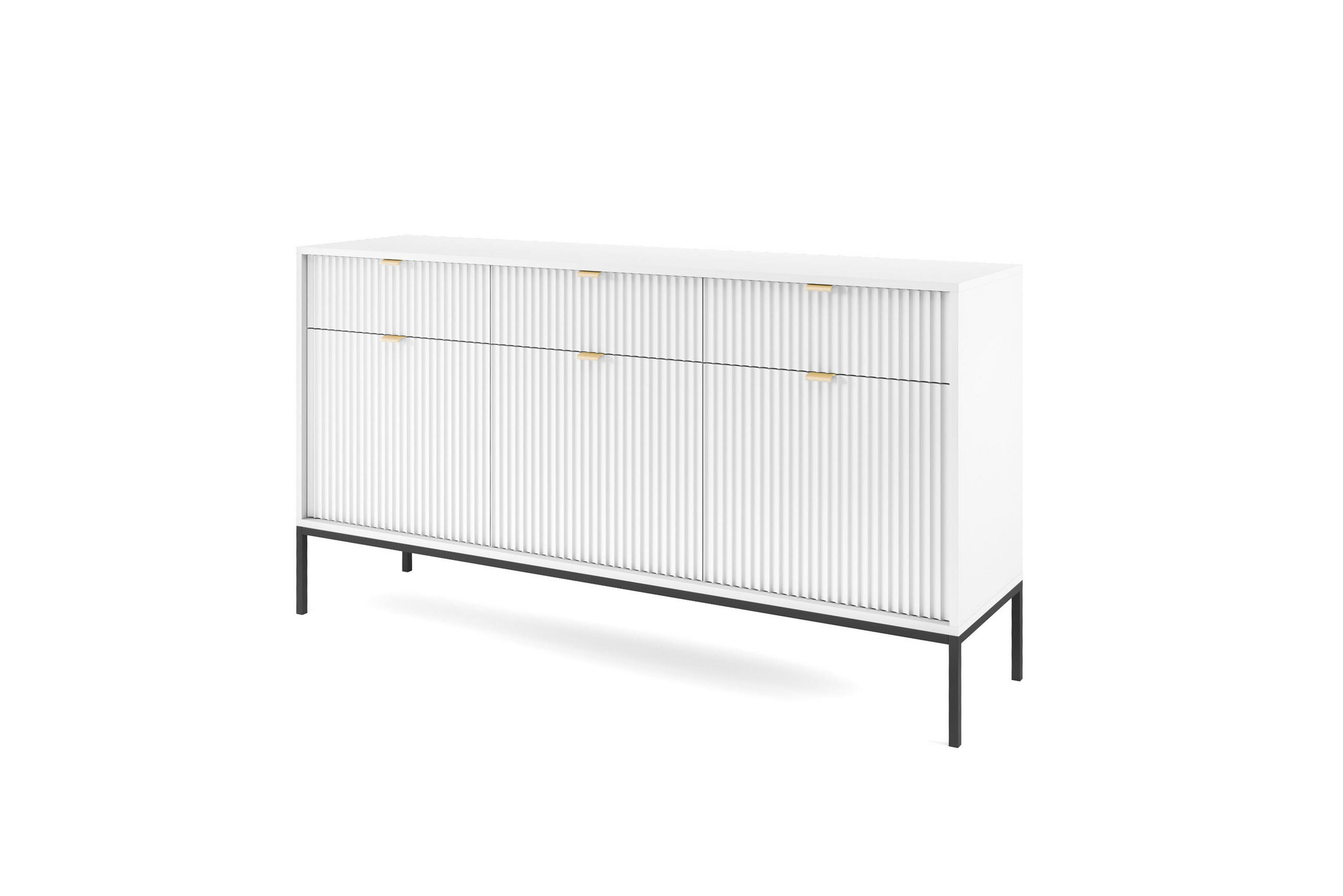 Furnlux Sideboard Weiß 154x83x39 cm