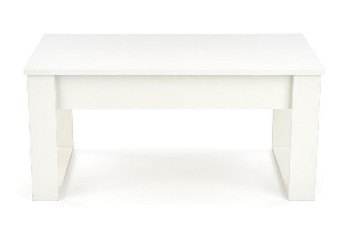 COUCHTISCH Nea weiß 110 / 60 / 52cm - Weiß, Holz/Holzwerkstoff (60/110/52cm) - Feldmann-Wohnen