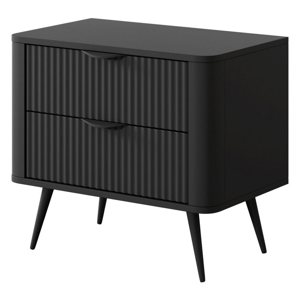 Thumbnail - Feldmann-Wohnen Schlafzimmer-Set, Schwarz, Holz, 2 Fächer, 4 Schubladen, Rechteckig, 160x200 cm, Schlafzimmer, Betten