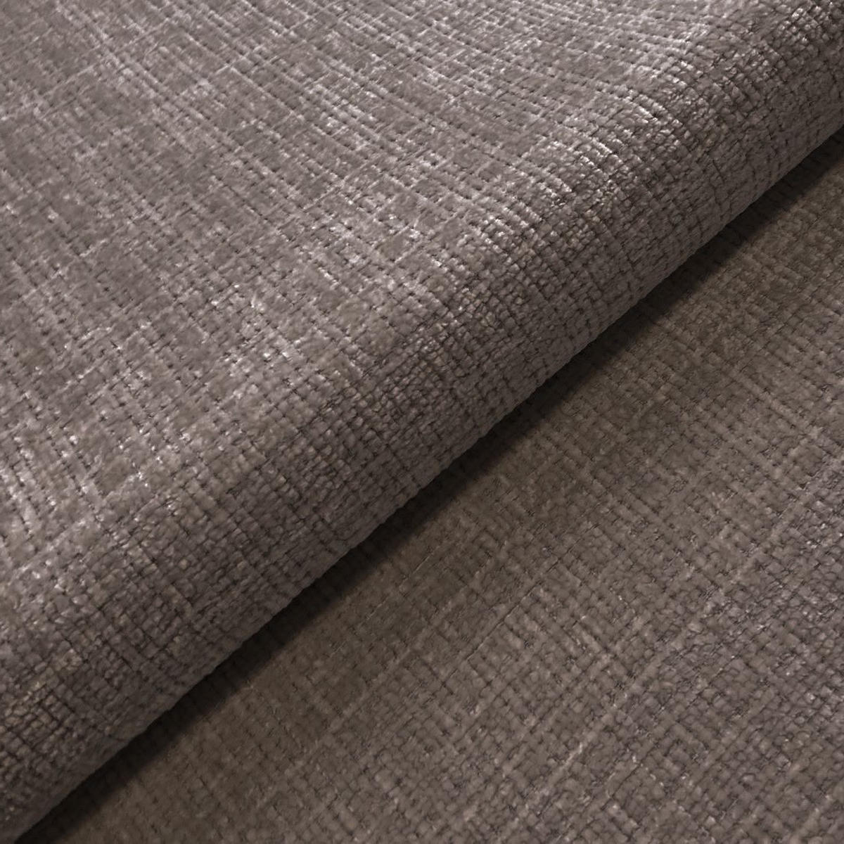 ECKSOFA Puffy mit Schlaffunktion und Bettkasten - besonders weich und puffig aus Taupe Chenille-Stoff - Ottomane rechts - Taupe/Schwarz, Holz/Kunststoff (266/138cm) - S-Style Möbel