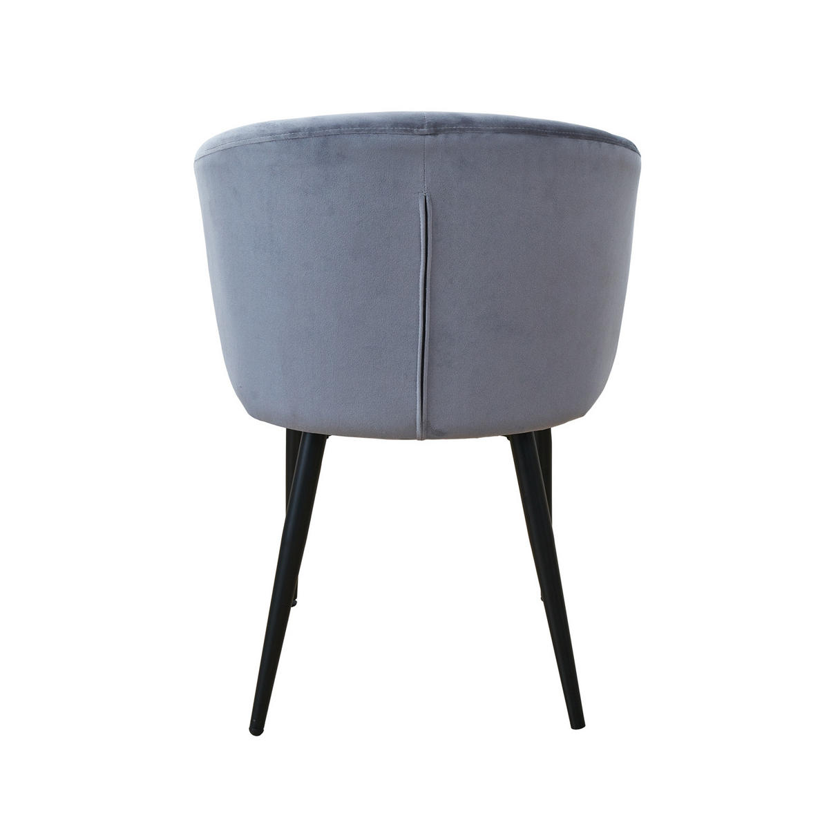 ESSZIMMERSTÜHLE AUDREY (2er Set) - Dunkelgrau/Schwarz, Textil/Metall (57/77/56cm) - SVITA