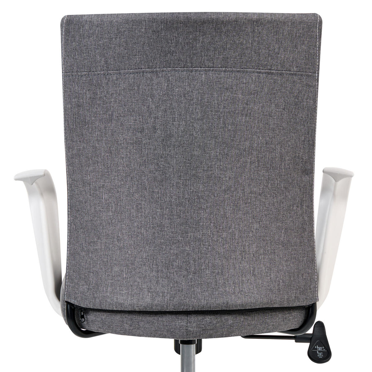 BÜROSTUHL Dunkelgrau Modra - Dunkelgrau, Textil (52/91/52cm) - Beliani