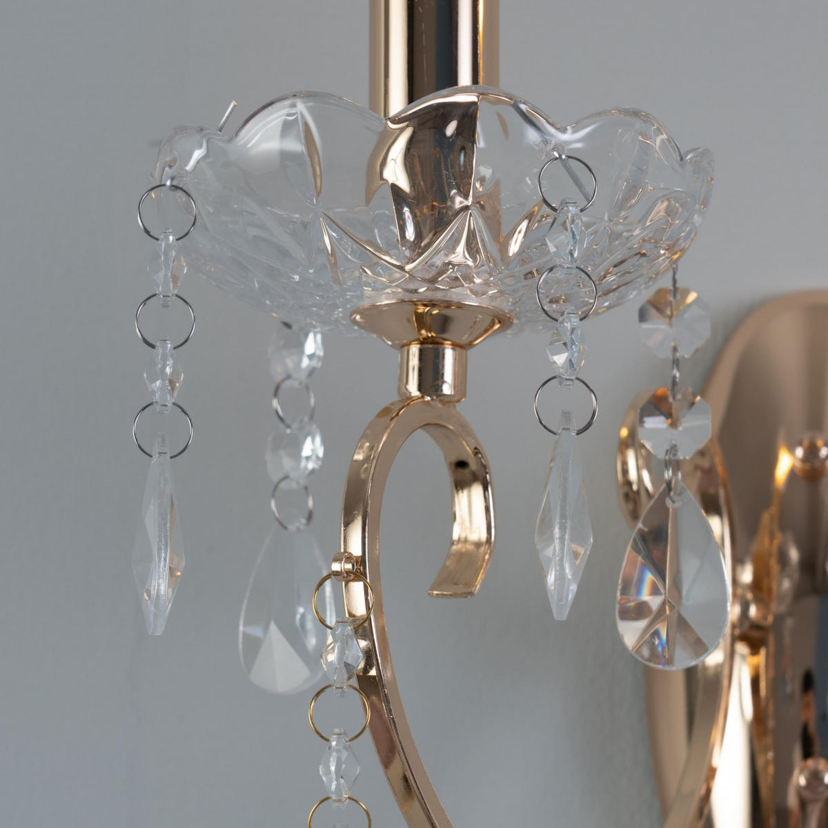 WANDLEUCHTE Pavia, Roségold, 28cm - Roségold, Glas (20/28/25.5cm) - KOSILUM