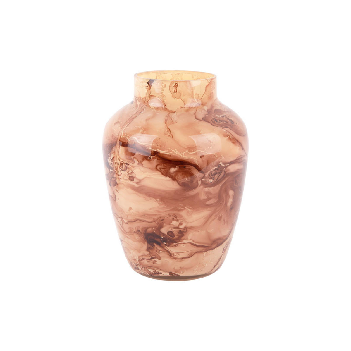 VASE Boaz Grau 22/22/25 cm - Grau, Metall (25cm) - Present Time