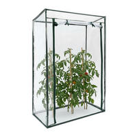 VÄXTHUS Transparent för tomater - Transparent, Plast/Metall (100/150/50cm) - Relaxdays