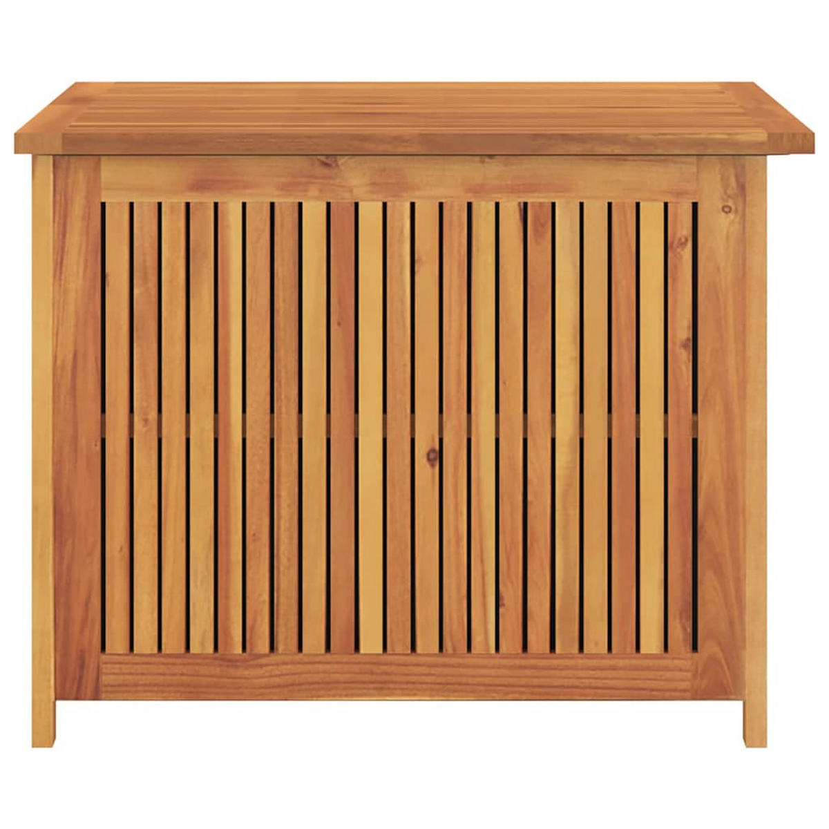 GARTENBOX 75/75/58 Cm Massivholz Akazie - Braun, Holz (75/58/75cm) - vidaXL