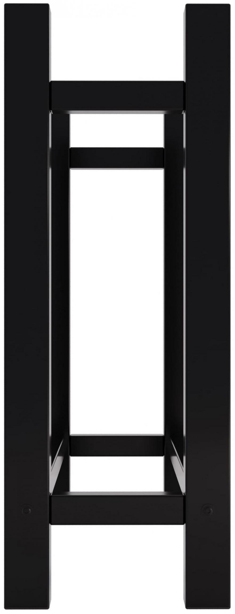 KAMINHOLZREGAL 80/30/80 cm Metall schwarz - Schwarz, Metall (80/80/30cm) - CLP