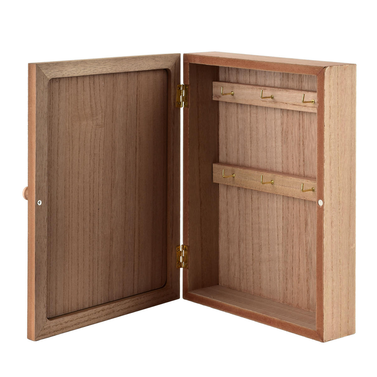 SCHLÜSSELKASTEN Stacy Braun 26x20x5,5 cm Holz - Braun, Holz (5.5/20/26cm) - Mondex