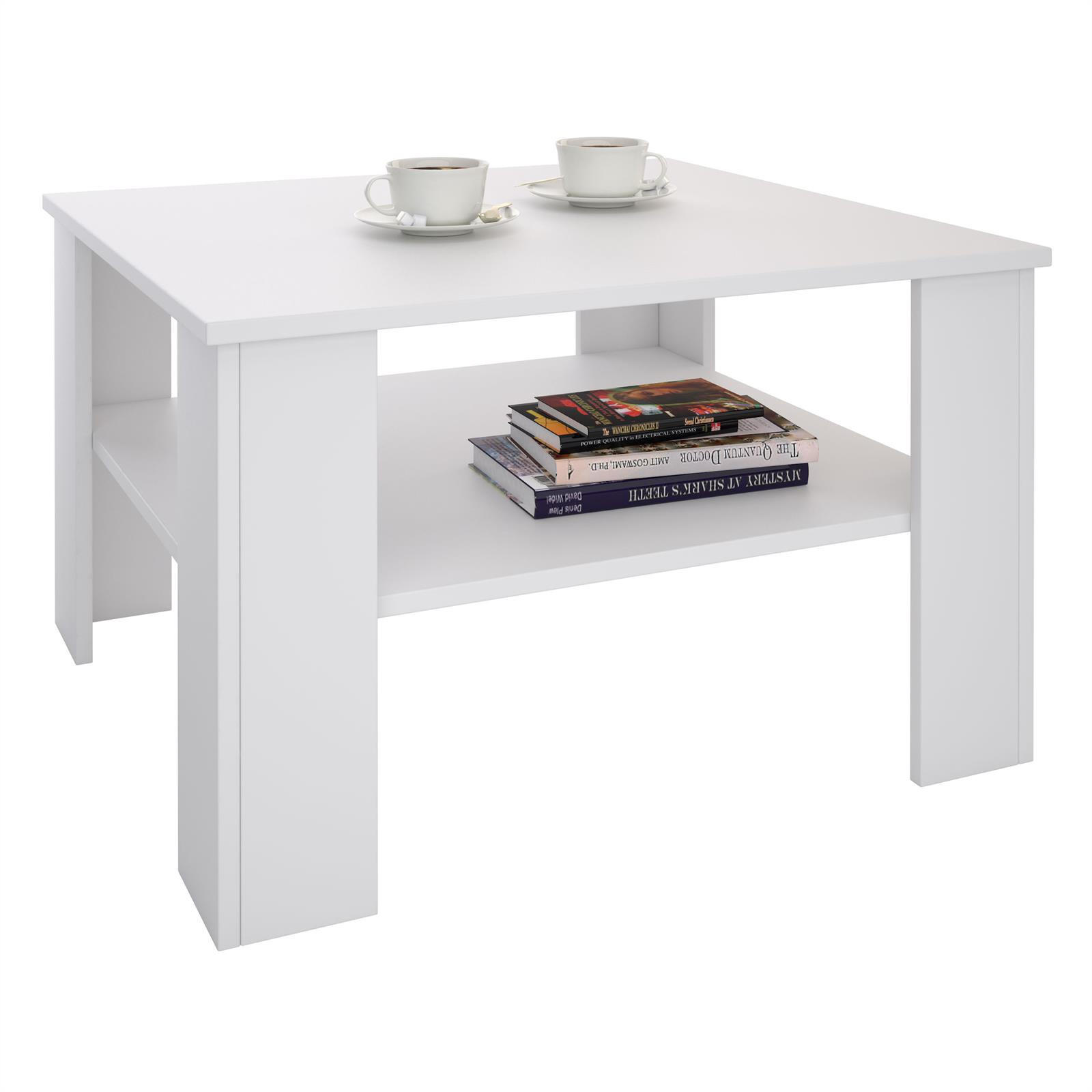 CARO-Möbel Couchtisch Weiß 68x41x68 cm