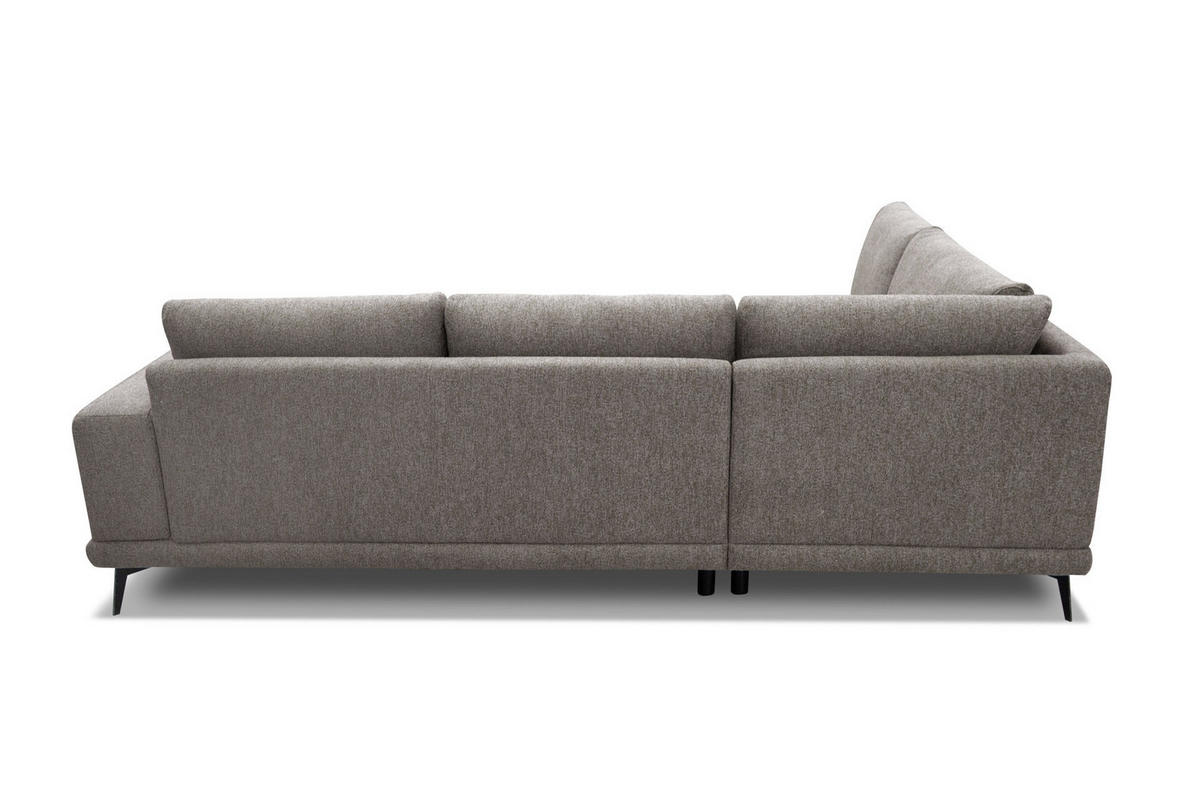 ECKSOFA MEDIOLANE 5-Sitzer, taupe - Taupe, Holzwerkstoff/Textil (219/282cm) - Courtois Laville