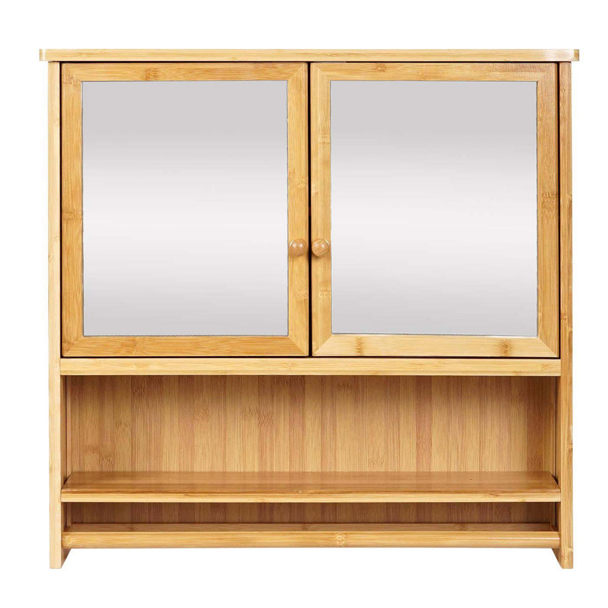 SPIEGELSCHRANK Braun - Braun, Holz (66/62/15cm) - MCW