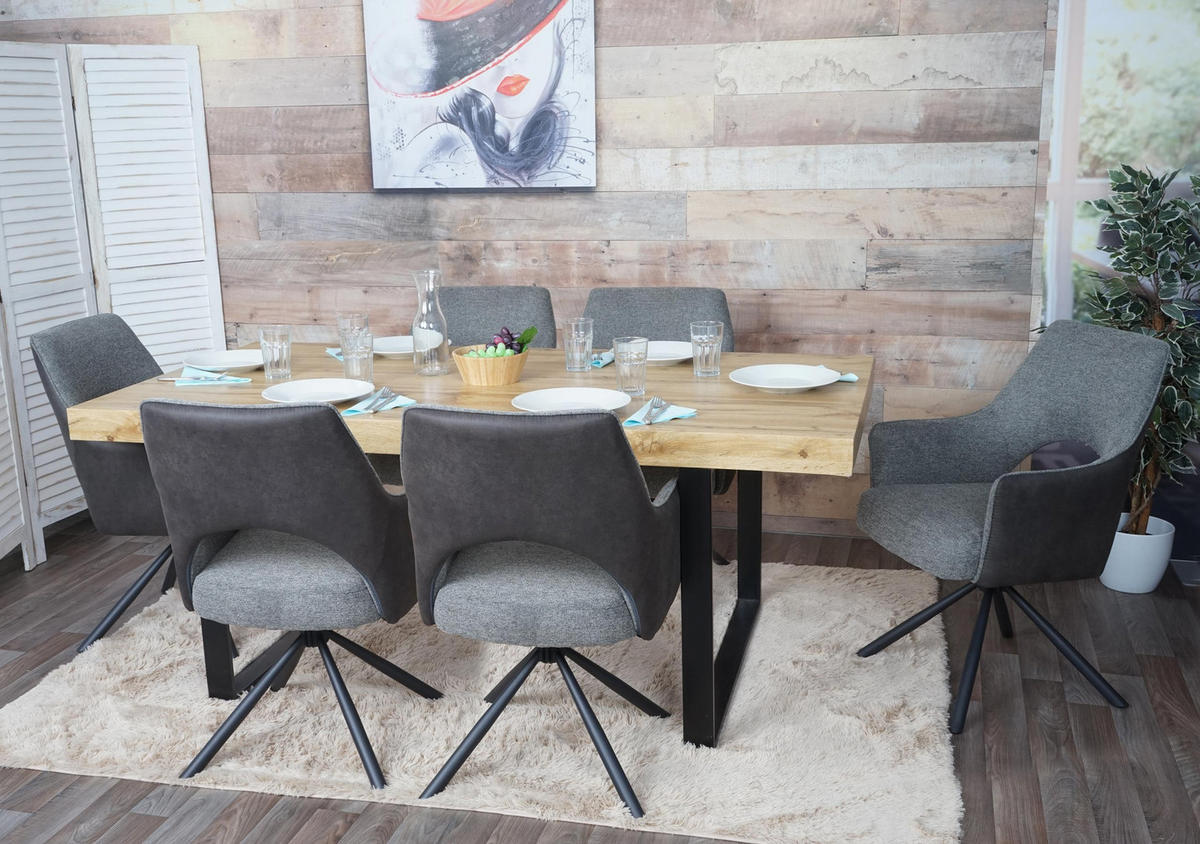 ESSZIMMERSTUHL Grau - Grau, Textil (57/89/52cm) - MCW